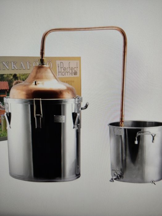 Cazan Țuică inox alimentar + cupru 98 L