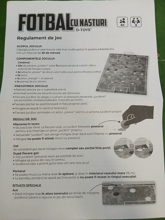 Fotbal cu nasturi