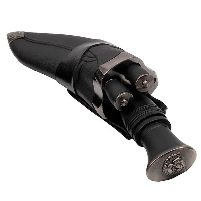 Cutit vanatoare Lion Tamer, 30 cm, otel, 2 cutite, toc piele ecologica