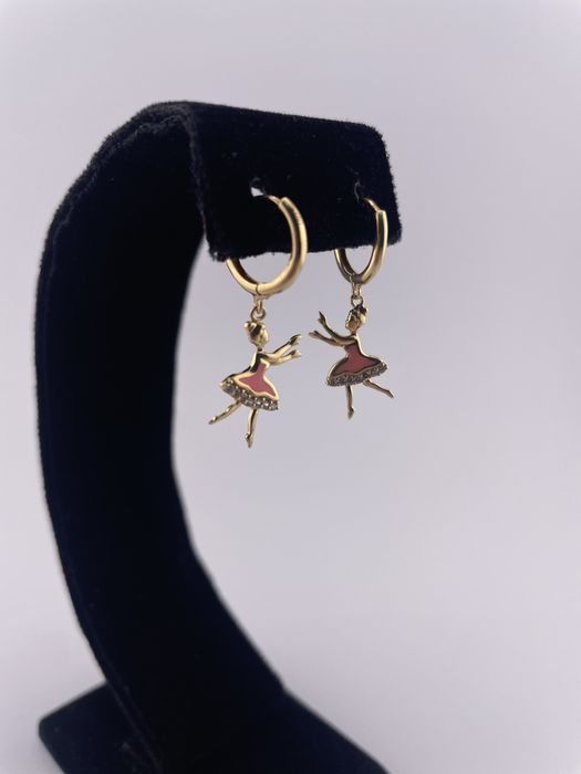 Серьги золотые 750 пробы