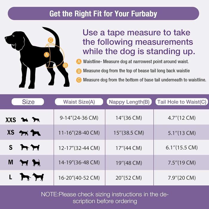 Меки пелени за женски кучета, 40 броя еднократни с индикатор, L