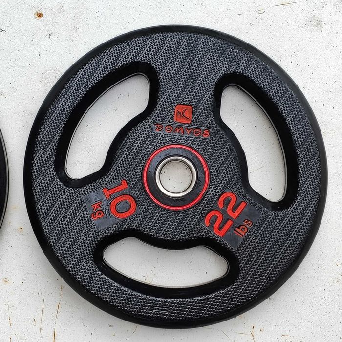 Дискове за щанга 2 Х 10 кг., диаметър на отвора ∅ 28 мм.