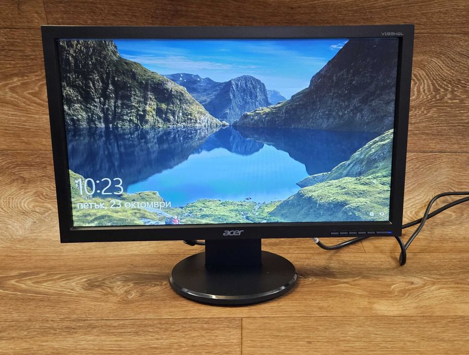 Монитор Acer V193HQL – Надежден и икономичен LED дисплей за офис и дома