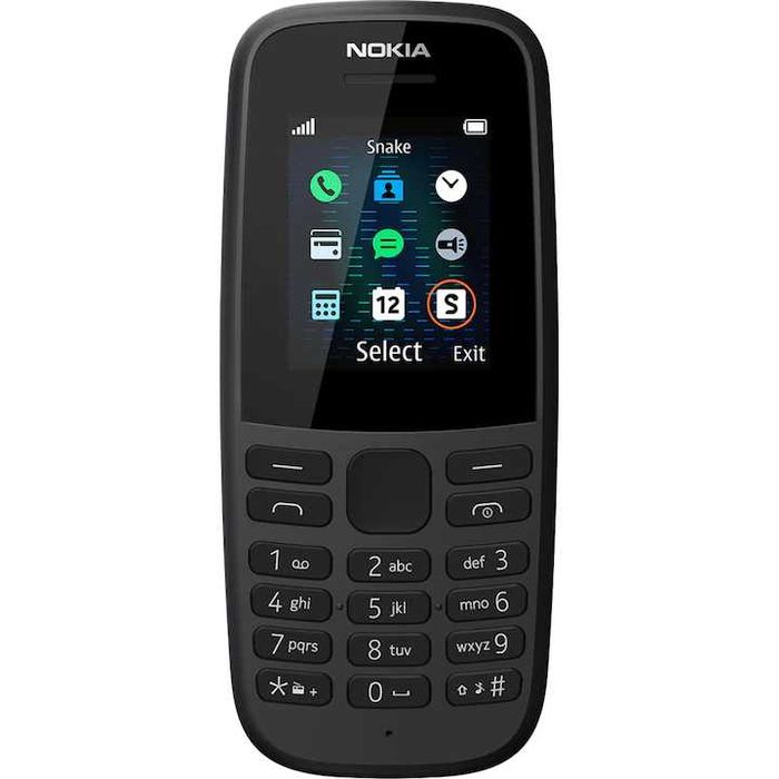 Nokia 105 (2019), Single SIM, Black
