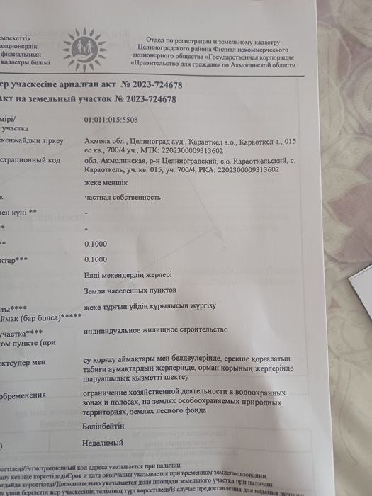 Продам участок 10 соток