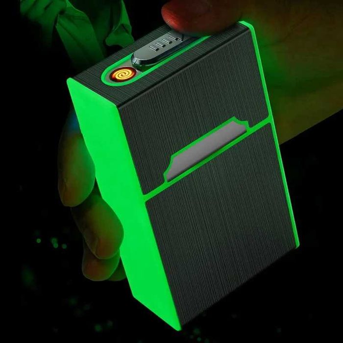Зажигалки электронные USB+Портсигар