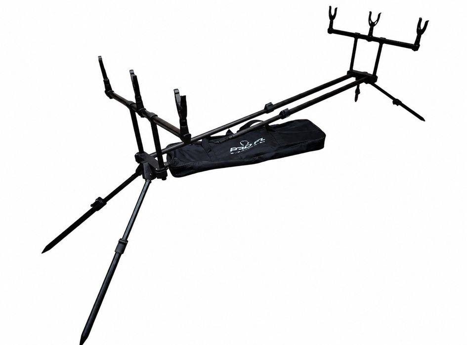 Rod pod PROFL BLACK pentru 3 lansete Cu 4 picioare (Duo Pod) FL157 NEW 2026