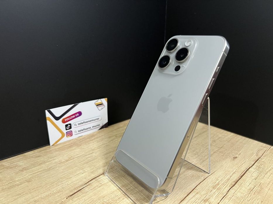 Iphone 15 Pro 128Gb Natural Titanium Second-Hand Foarte Bun 3 ani gara