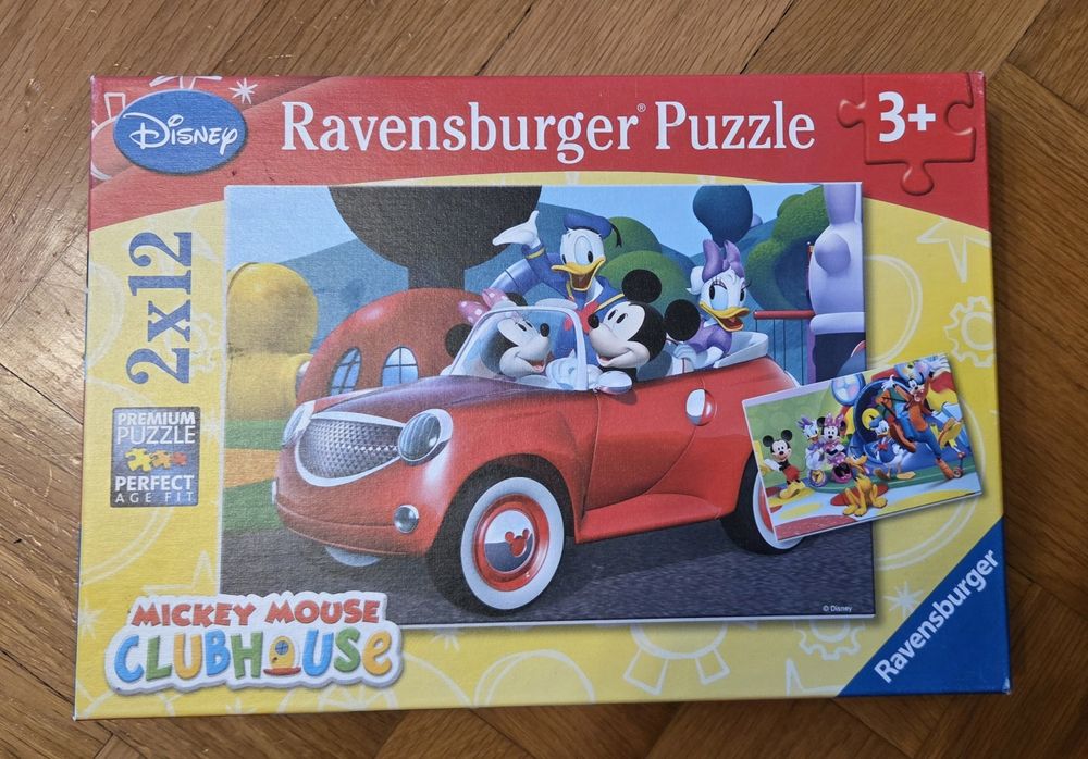 Детски пъзел 2 х 12 части Disney Mickey Mouse