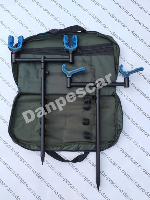 Set 2 BUZZ BAR FEEDER CU picheti reglabili si suporti feeder DELUXE