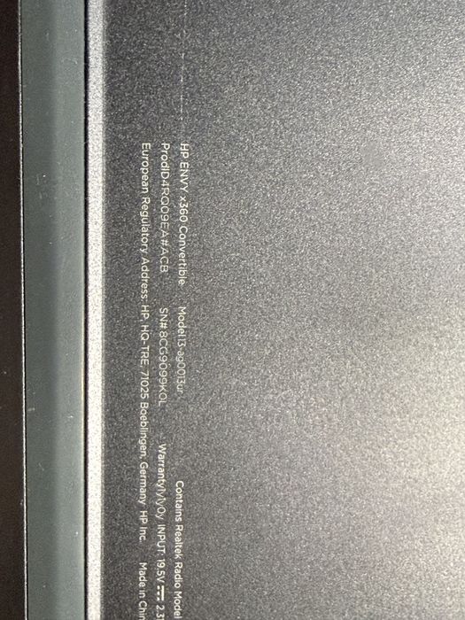 Ноутбук-трансформер HP ENVY x360