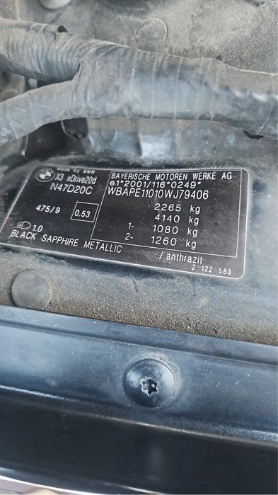 Bmw x3 e83 2009 N47