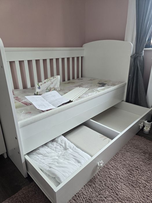 Детска дървена кошара 70/140 с матрак