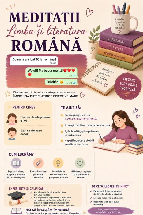Meditatii la Limba si literatura română, Brașov