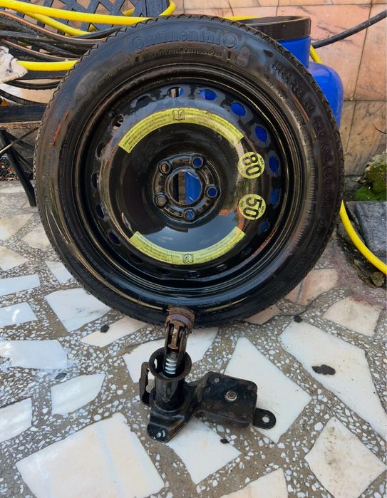 Roata rezerva slim / suport roata / cric / kit pana renault grand scenic 3