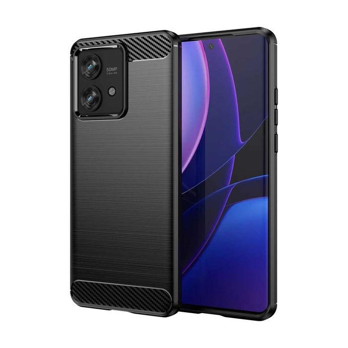 Motorola Edge 50 Fusion / Pro / Ultra - Удароустойчив Кейс Гръб CARBON