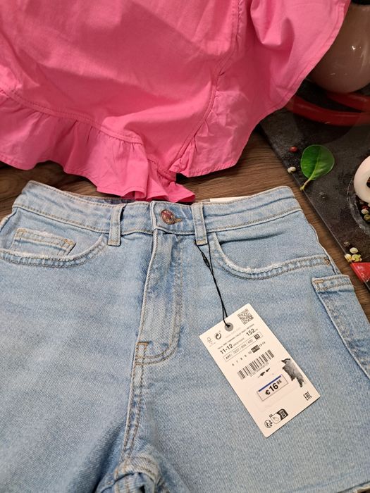 Blugi scurti și bluza Zara mas 152