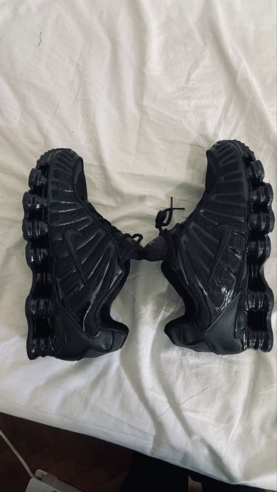 Използвано!!!Оригинални Nike SHOX TL Triple Black 44 номер