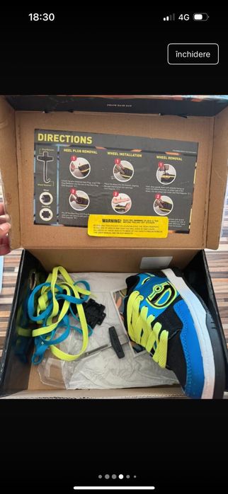 Vand adidasi cu rola ca noi marimea 31