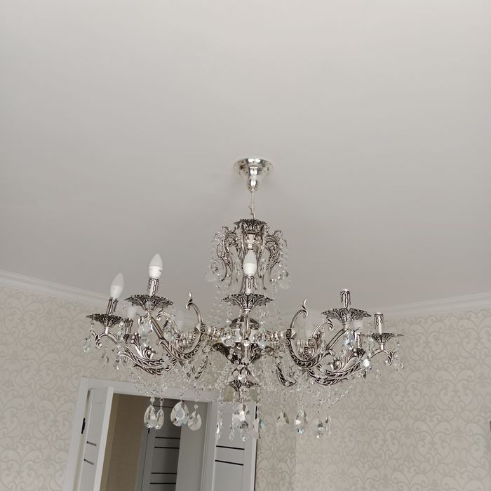 Люстра  хрусталь   10 ламповая