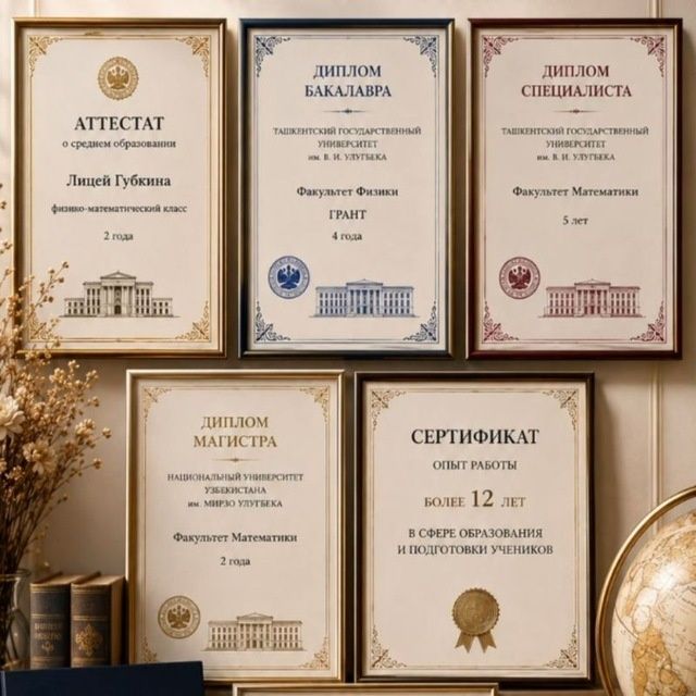 Индивидуальный репетитор по Физике и математике