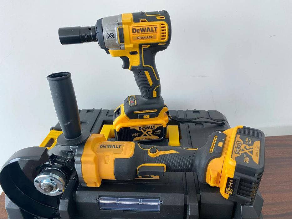 Акумулаторен Ъглошлайф и Гайковерт Девалт 2в1 Dewalt 18V,36