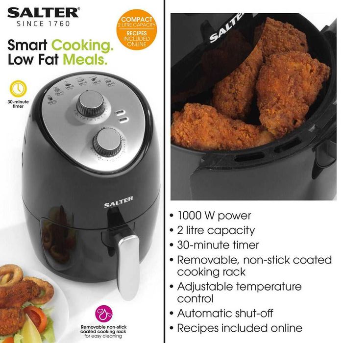 Фритюрник с горещ въздух Salter 1760 2L Air fryer Salter 1760