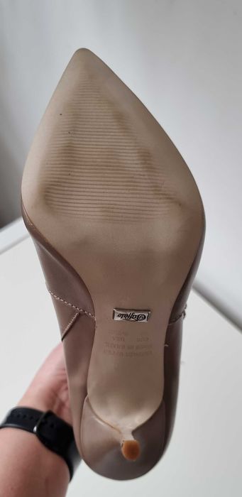 Боти Buffalo London, естествена кожа, 40 номер, цвят капучино