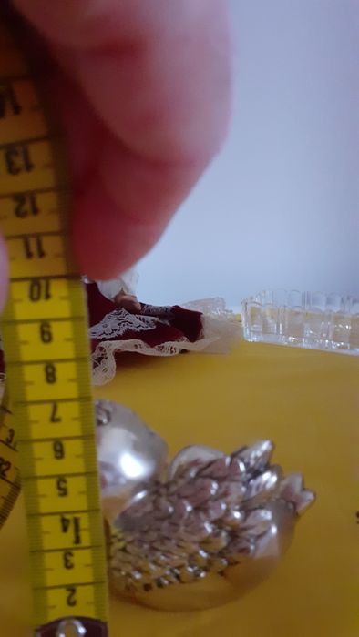 Figurină puișor placat cu argint