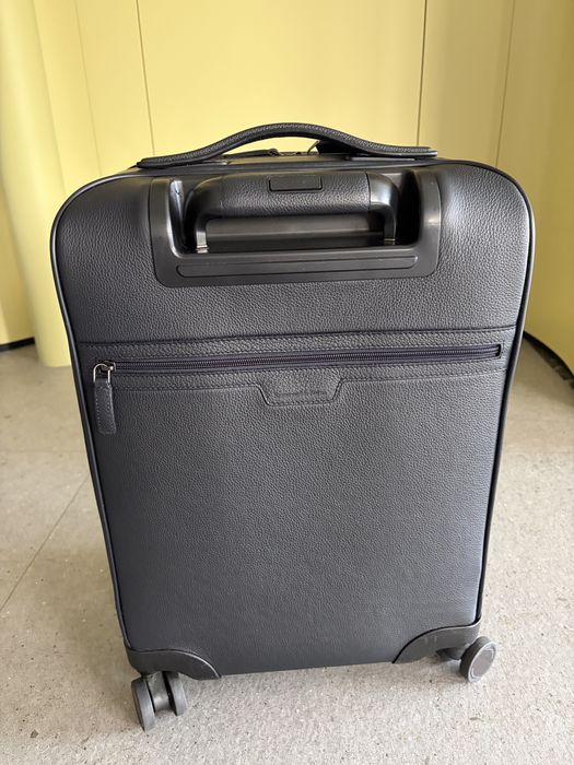 Valiză cabină Ermenegildo Zegna din piele naturală – Luxury Carry-On Trolley