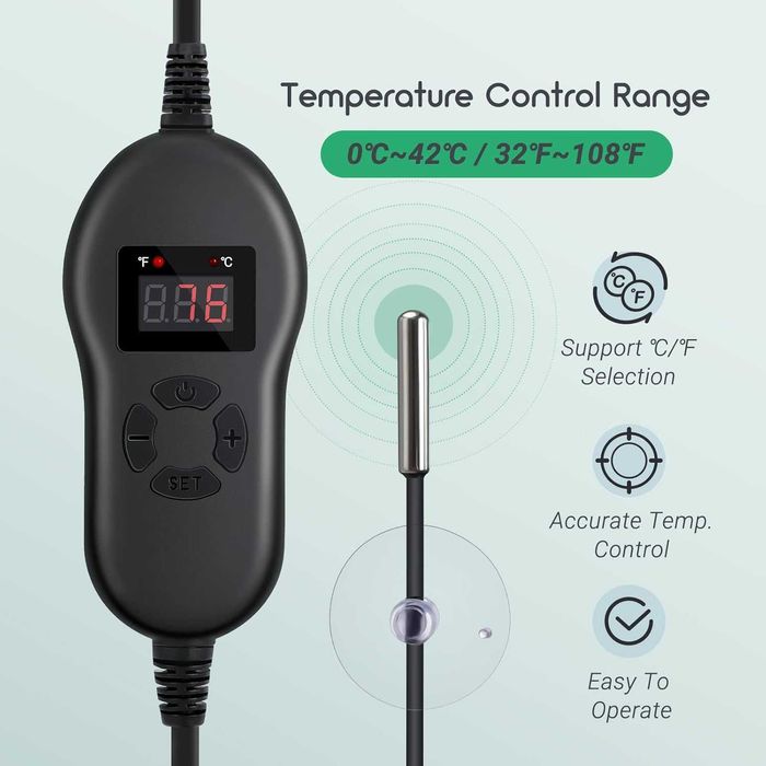 2 бр. нагревателни постелки за разсад 30W + дигитален термостат! Нови!