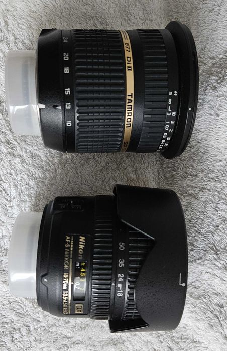 Nikon D80 cu obiectiv Nikon AF-S 18-70 ED