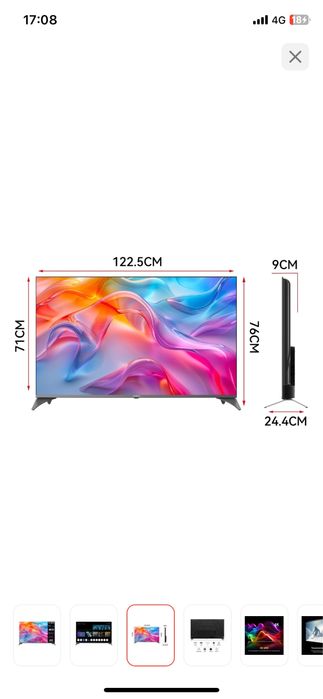 Yasin 55 ud81 новый смарт телевизор