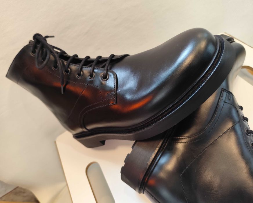Ghete lace up 41 premium Massimo Dutti NOI piele naturala suprioara