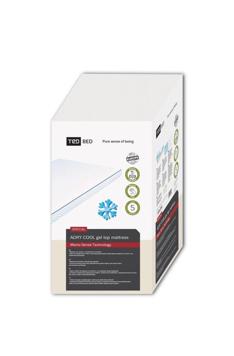 Topper Ted Adry Cool Gel,  spuma Memory 90/200 cm