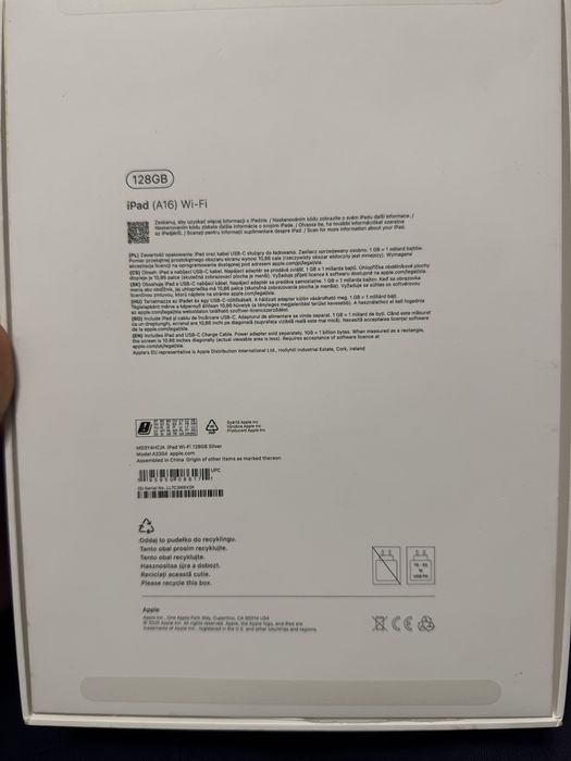 Tableta iPad Apple 11,nou,stare 100% la baterie fara zgarieturi sau