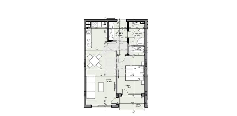 Продава се Двустаен апартамент в Банкя - 68 кв.м за 1024 €/кв.м - Снимка #2