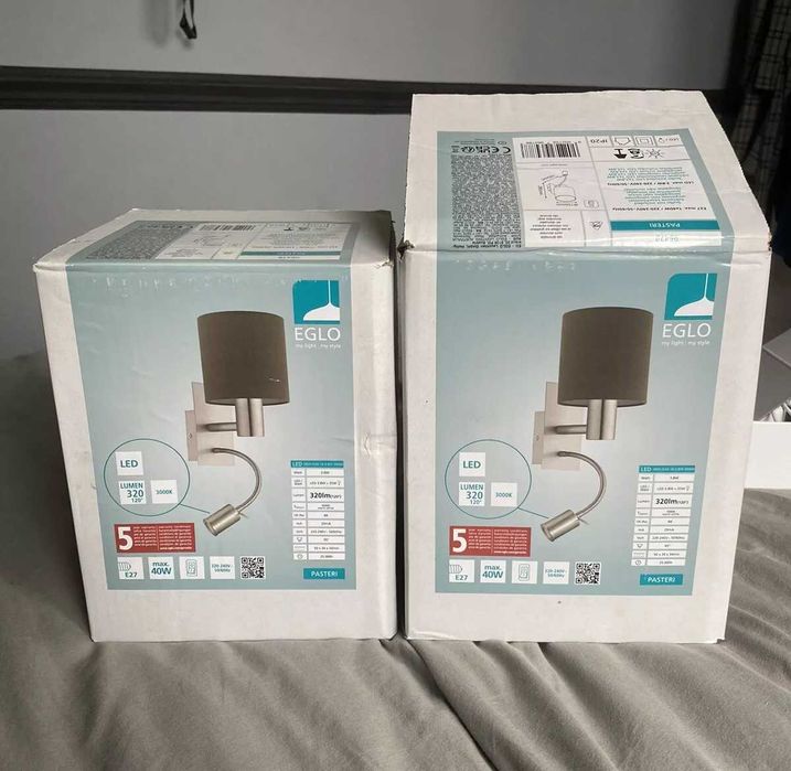 EGLO Pasteri Fabric Wall Lamp - Нощна лампа