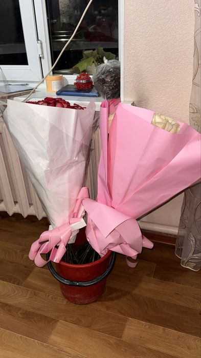 Букет свежих роз