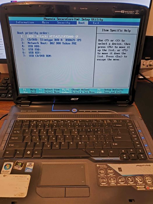 Laptop ACER ASPIRE 5930 - pentru piese