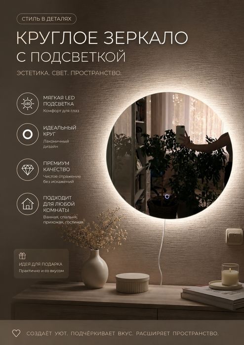 Настенное зеркало