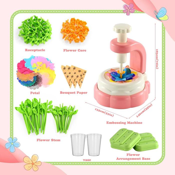 Детски комплект за изработка на цветя, ръчна изработка на цвете