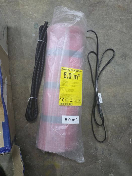 Set complet de incalzire electrica in pardoseala 5 mp, 160 W/mp, cu termostat digital Warmcoin