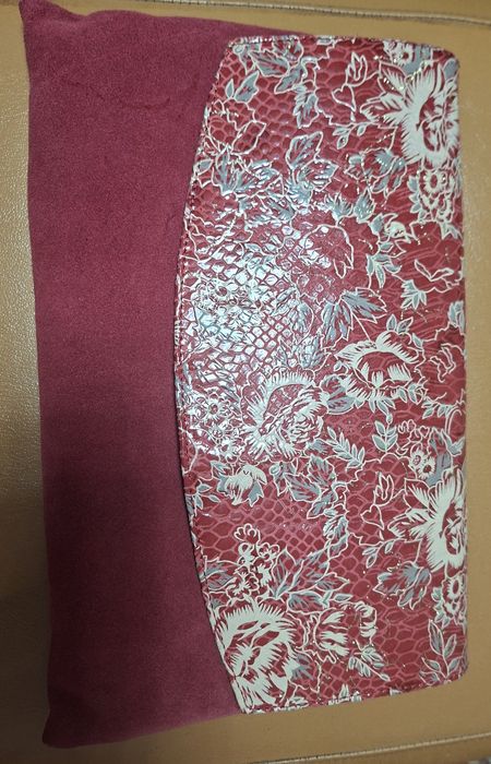 Plic /handmade din piele naturală intoarsă (velur)
