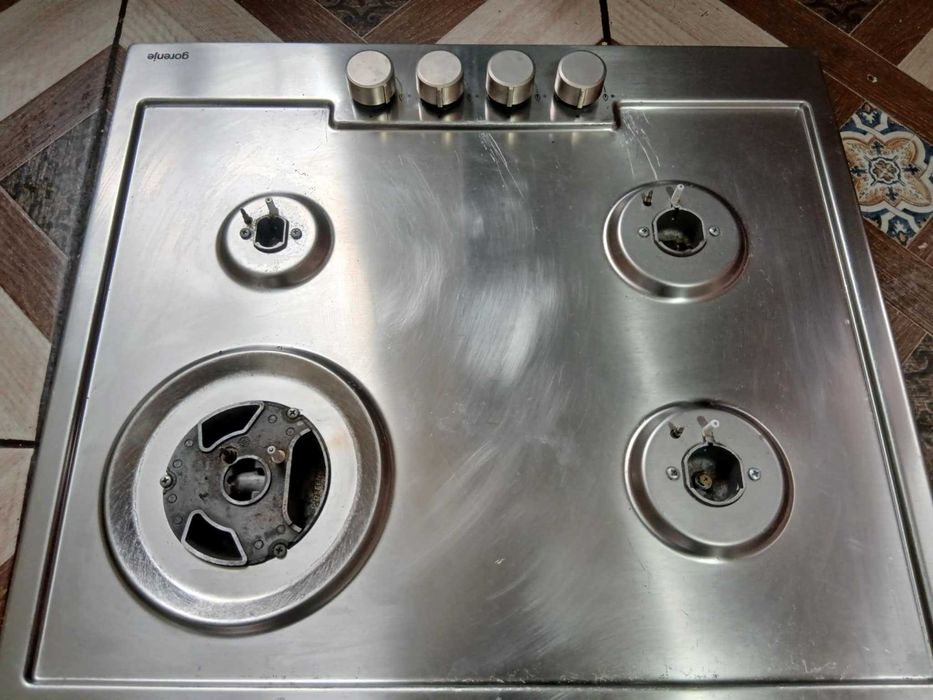 Plita incorporabila Gorenje GW6N41IX, Gaz, 4 arzatoare, 58 cm Inox