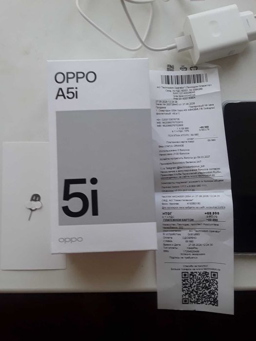 Смартфон новый oppo a5i