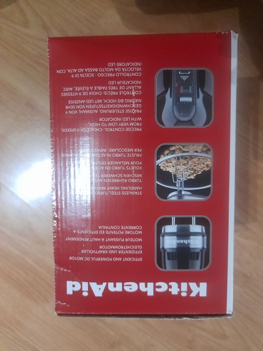KitchenAid Mixer de mana cu 9 viteze, 85 W/  NOU
