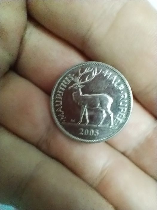 1/2 rupie Mauritius