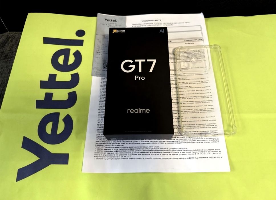 КАТО НОВ 512GB Realme GT7 Pro Гаранция Yettel 2027г. Orange GT 7