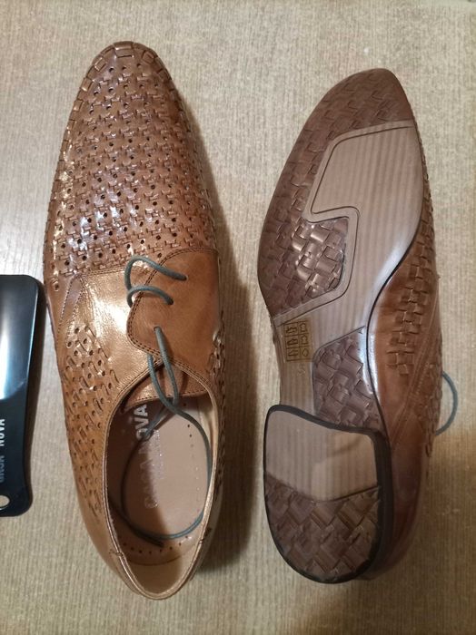 Pantofi bărbătești din piele, maro, Casa Nova marimea 43